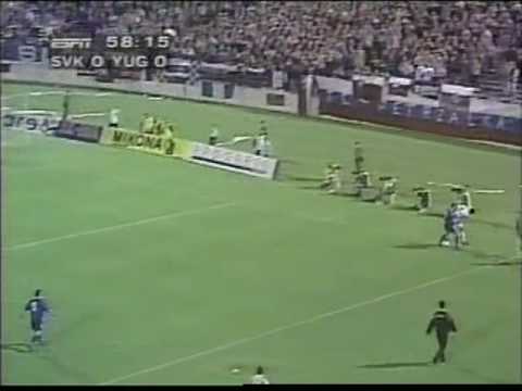 1997 Slovakia vs Yugoslavia (Dragan Stojkovic)