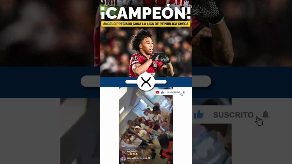 Ángelo Preciado, campeón en República Checa 🇨🇿 con el Sparta Praga