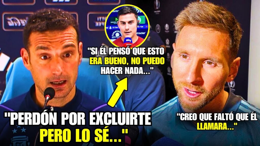 💥¡MADRE MÍA! ¡LA POLÉMICA DECLARACIÓN  de LIONEL SCALONI que SORPRENDIÓ a MESSI!