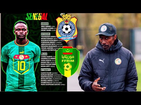 Liste probable d’Aliou Cissé pour les rencontres contre RD Congo 🇨🇩 et Mauritanie 🇲🇷