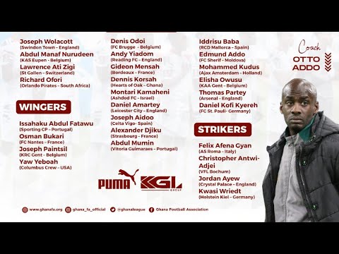 BLACK STARS FINAL 25-MAN SQUAD FOR WCQ PREDICTED🇬🇭OTTO ADDO MEET PLAYERS…KUDUS NEWS…GHANA VS BENIN &