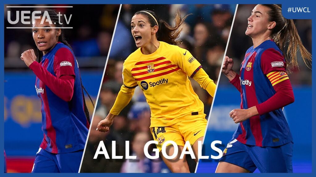 PARALLUELO, BONMATÍ, GUIJARRO | All BARCELONA 2023/24 GOALS to reach the #UWCL Final ⚽