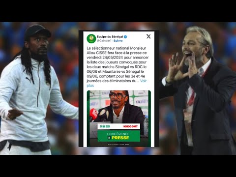 Échos de nos adversaires. Senegal vs rdc, Aliou Cissé dévoilera sa liste ce vendredi 25 mai