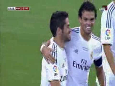 Real Madrid vs Al-Sadd Isco 23-08-2013