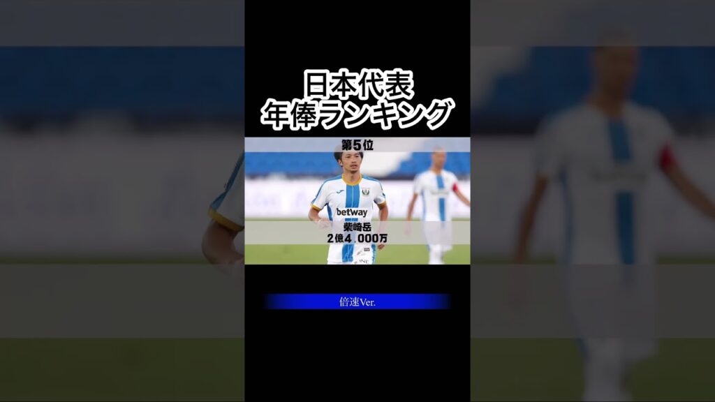 日本代表年俸ランキング倍速ver. #日本代表 #ワールドカップ #久保建英 #カタール #mitoma #shorts #kubo #サッカー #subtitles #official髭男dism