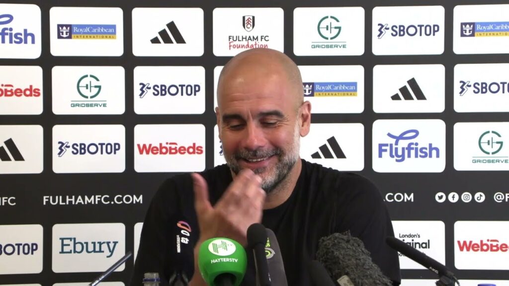 'I would NOT say me and JOHN STONES are FATHER and SON!' | Pep Guardiola Press Conference vs Fulham
