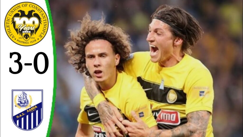 AEK Athens vs Lamia (3-0) Damian Szymański Goal | All Goals and Extended Highlights