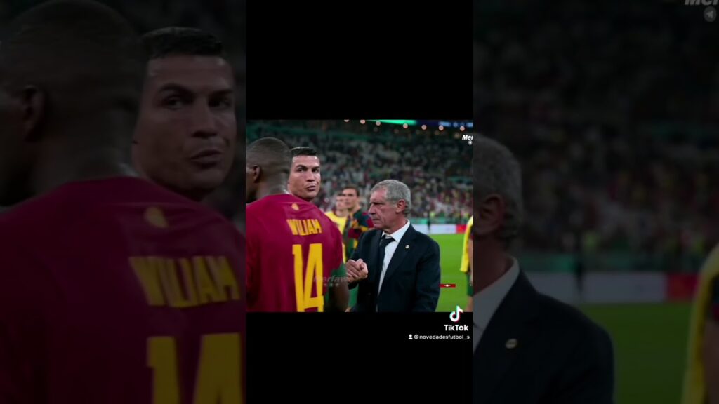 Relación Rota entre Cristiano Ronaldo y Fernando Santos⁉️⁉️😠 #shorts #mundial #ronaldo  #portugal