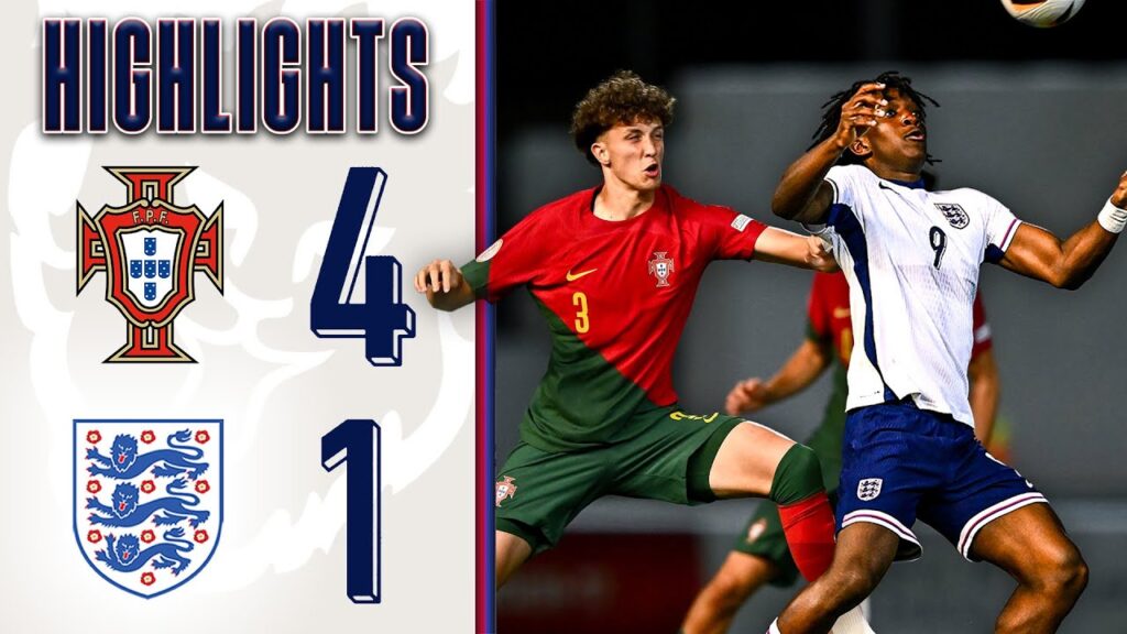 Portugal U17 4-1 England U17 | Young Lions Suffer Group D Defeat v Portugal | UEFA U17 EUROs