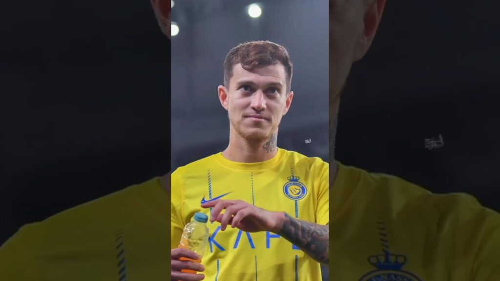 تشكيلة النصر السعودي 💛 الفائزة على الشباب 🤍#shorts