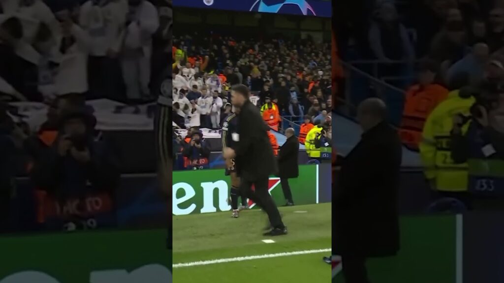 Jude Bellingham was the first to celebrate with the Real Madrid fans! ❤️ #UCL