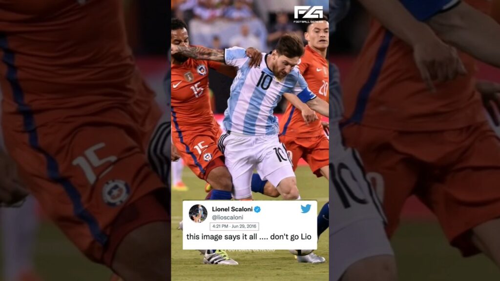 How Lionel scaloni stopped Messi from retiring the national team #lionelscaloni #messi #shorts #lm10