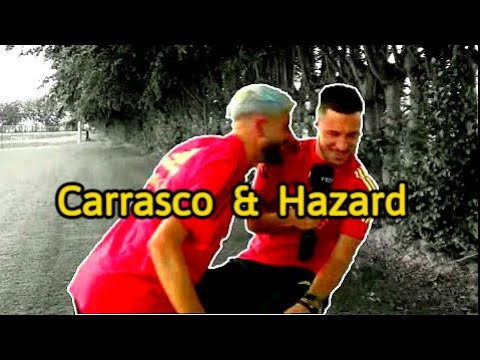 Yannick Carrasco Interrupts Interview of Eden Hazard  By Singing CHAMPIONS!!CHAMPIONS!!