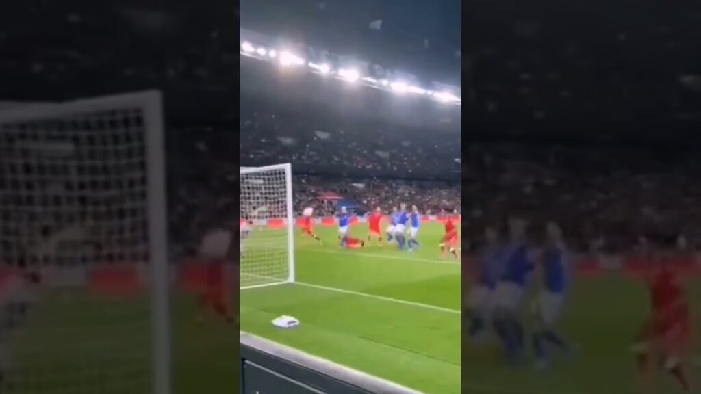 هدف منتصر الطالبي ضد البرازيل من زاوية أخرى