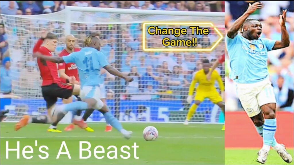 Jeremy Doku Dazzling VS Manchester United (25/05/2024) FA Cup