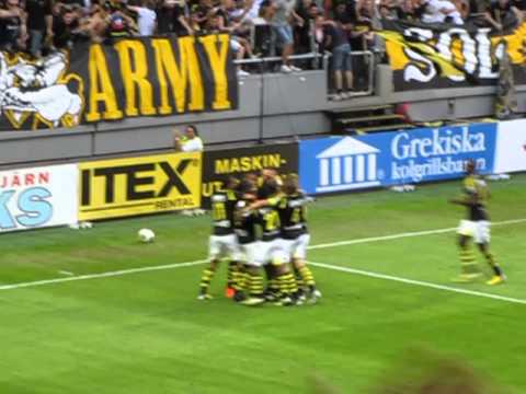 Celso Borges 1-0 mål ~ AIK-Elfsborg 2-1 (3)