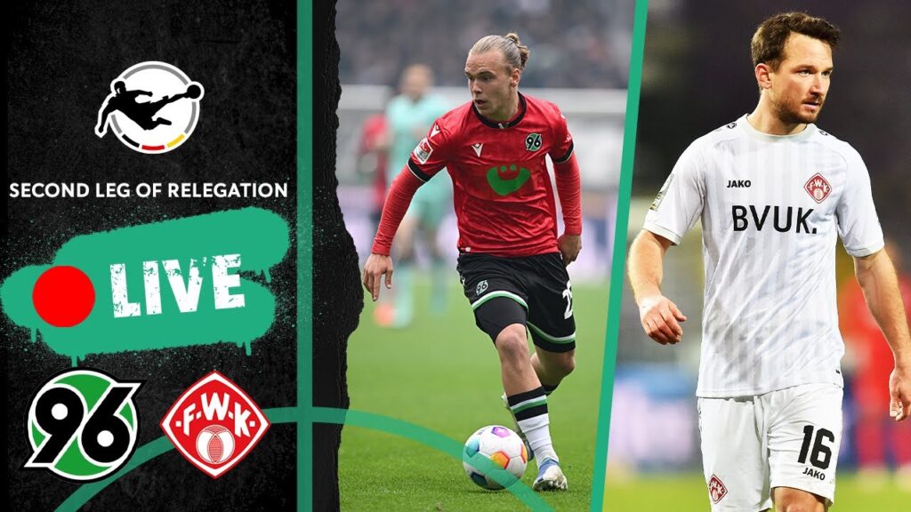 LIVE 🔴 Hannover 96 II vs. Würzburger Kickers | 3rd Division Relegation 2nd Leg 2023/24