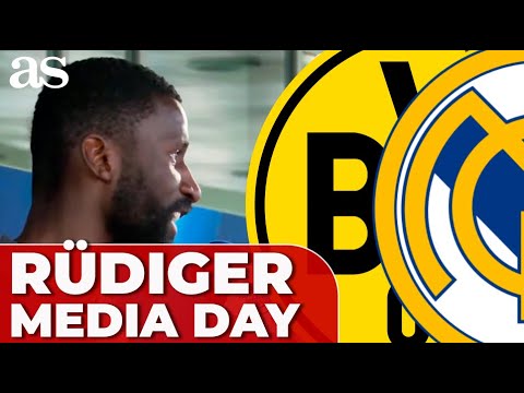 RÜDIGER | RUEDA PRENSA completa hoy FINAL CHAMPIONS 2024 Media Day Real Madrid Borussia Dortmund