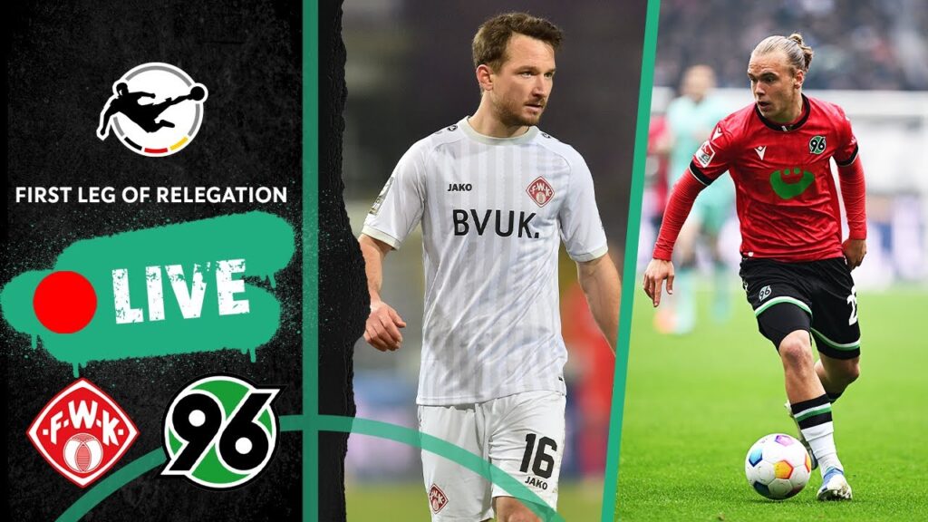 LIVE 🔴 Würzburger Kickers vs. Hannover 96 II | 3rd Division Relegation 1st Leg 2023/24