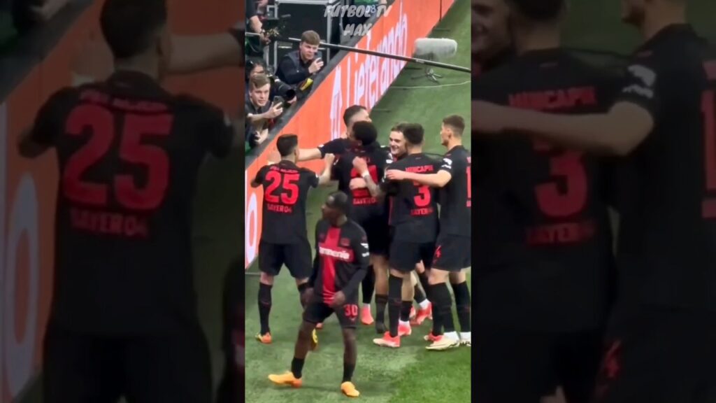 Goal by Josip Stanisic - Bayer Leverkusen 2-2 Roma Reactions #football #europaleague #europe #shorts