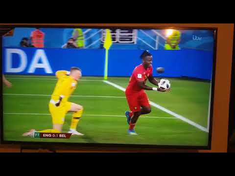 Michy Batshuayi kicks ball into his own face.