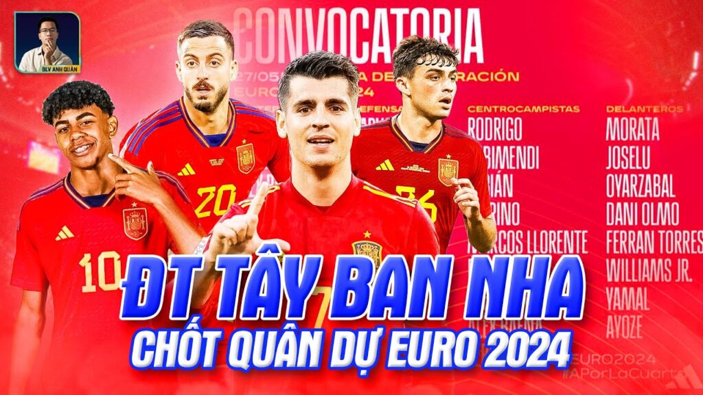 TUYỂN TÂY BAN NHA TRIỆU TẬP ĐỘI HÌNH DỰ EURO: NHÀ VÔ ĐỊCH ẨN MÌNH