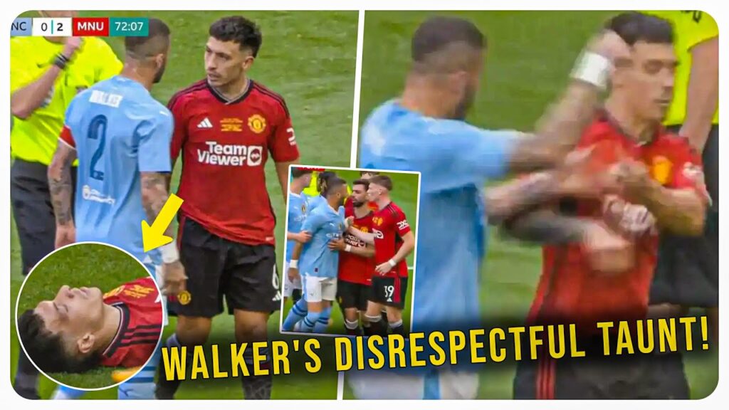 🤯 Kyle Walker's Shocking Taunt to Lisandro Martinez In FA Cup Final! (Man Utd vs Man City)