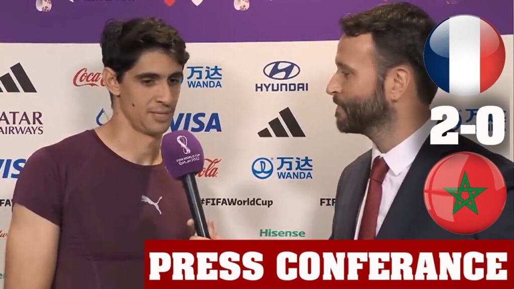 France 2 - 0 Morocco - Yassine Bounou French Post Match Interview - World Cup 2022 Qatar