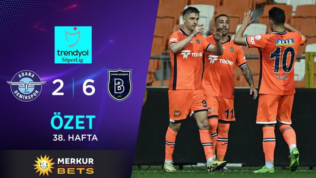 Merkur-Sports | Adana Demirspor (2-6) R. Başakşehir - Highlights/Özet | Trendyol Süper Lig - 2023/24