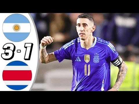 Today"Highlights" || Argentina Vs Costa Rica 3-1 all golls Hd || Frandly Macth 2024 #highlights