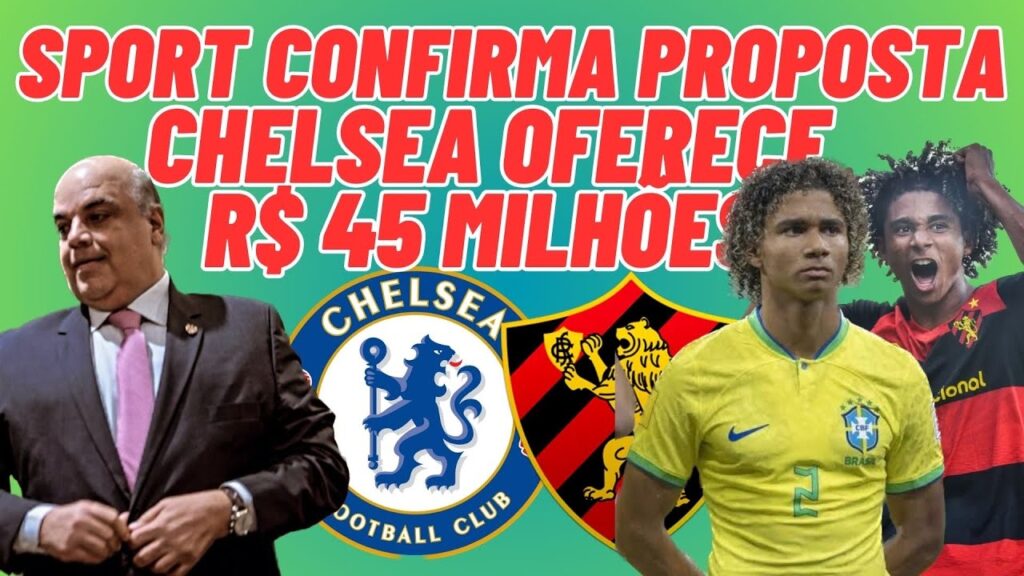 ATENÇÃO! SPORT CONFIRMA PROPOSTA PARA PEDRO LIMA! CHELSEA OFERECE R$ 45 MILHÕES PELO GAROTO!