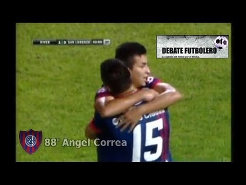 Gol Angel Correa - River Plate 1 Vs San Lorenzo 3 - Amistoso 2014
