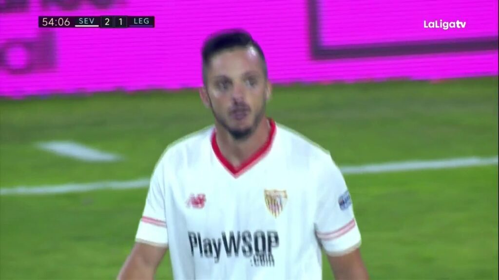 Golazo de Pablo Sarabia en el Sevilla 2 CD Leganes 1 por Miguel Angel Roman 2017