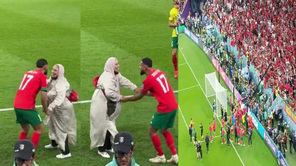 Sofiane Boufal Celebrating with his Mom after Morocco’s Victory vs Portugal | Sofiane Boufal Mother Sofiane Boufal Celebrating with his Mom after Morocco's Victory vs Portugal | Sofiane Boufal Mother