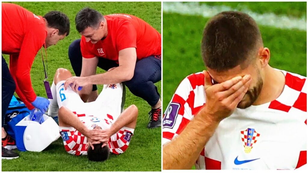 Croatia star Andrej Kramaric breaks down in tears as he’s forced out of World Cup 3rd place play-off