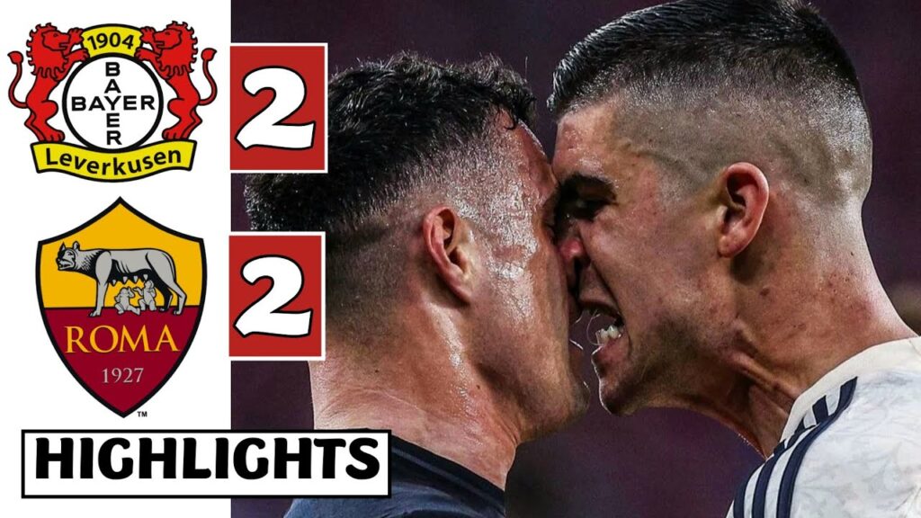 🔴⚫️Bayer Leverkusen vs AS Roma (2-2) HIGHLIGHTS: Paredes, Mancini (OG), Stanisic GOALS!