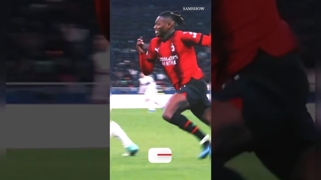 🚀 Rafael Leao CRAZY SPEED#shorts #soccer #leão #speed #acmilan