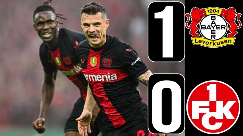 Bayer Leverkusen vs Kaiserslautern (1-0) Granit Xhaka Goal | Highlights | DFB Pokal FINAL 2024