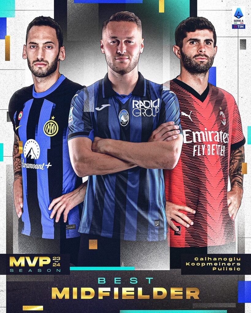 [Official Serie A] Leao and Pulisic nominated for MVP attacker and midfielder