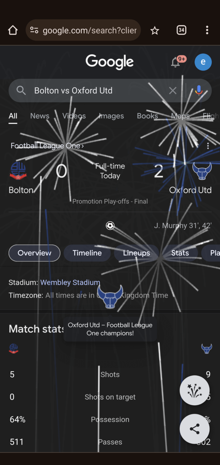 Google doesn't understand English play offs