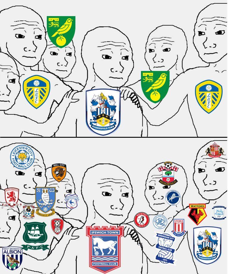 Make Norwich and Leeds proud, Huddersfield