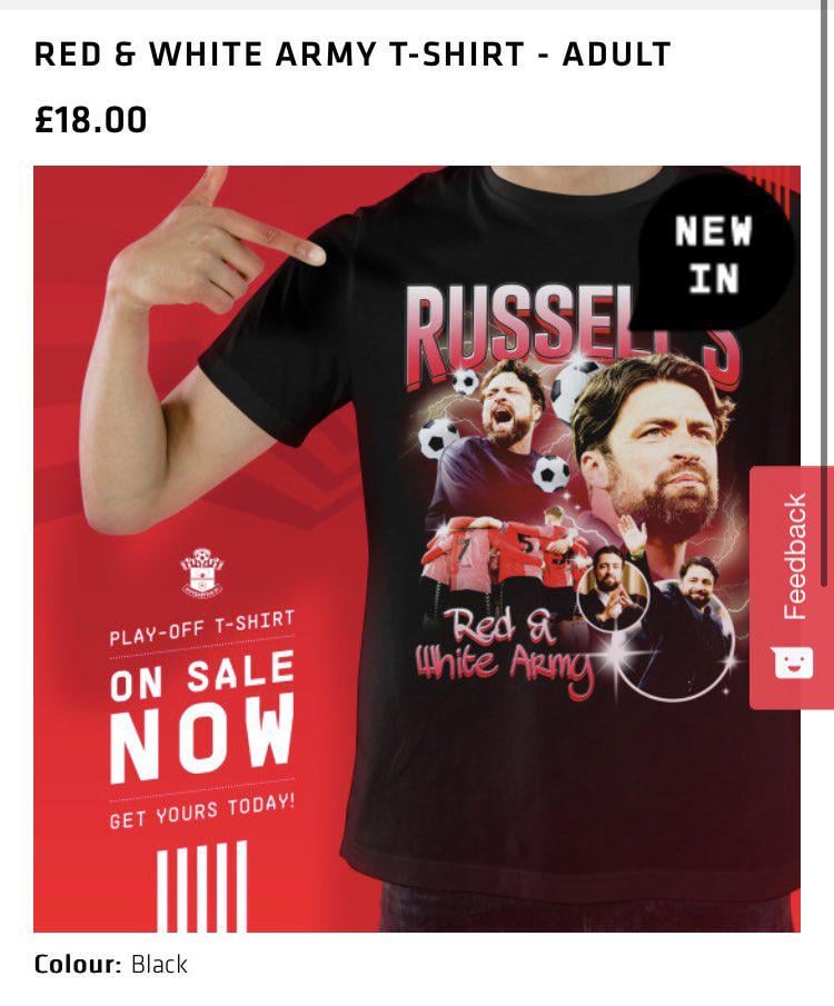 What's up babe you're not wearing your special edition Russell's Army play-off t-shirt