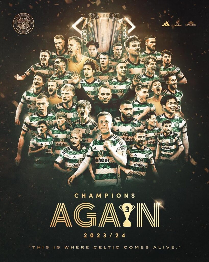 “Champions again as you know!”
