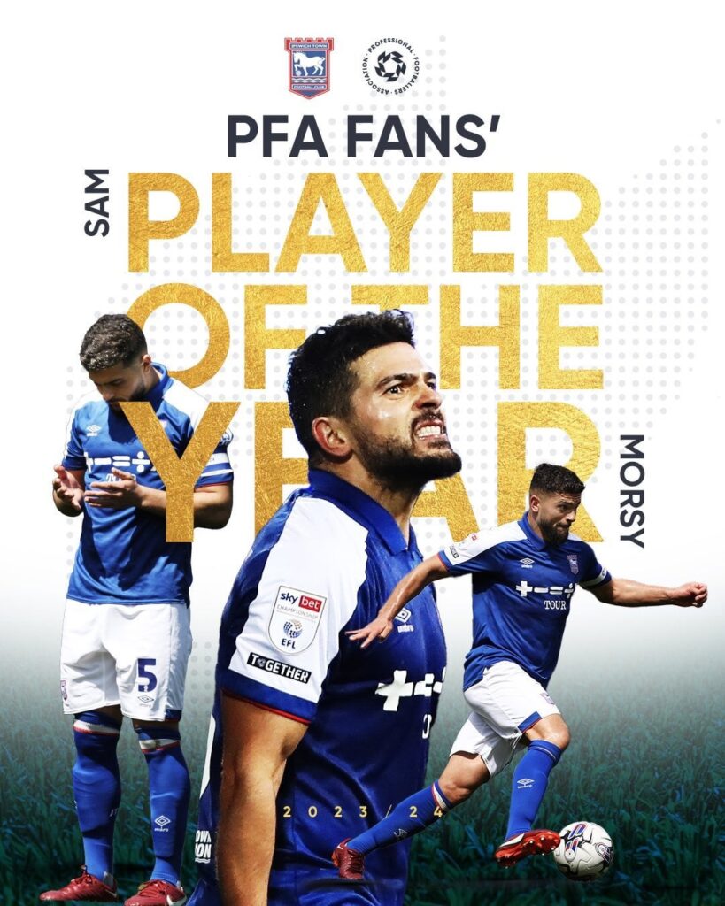 Sam Morsy voted PFA fans championship player of the yea