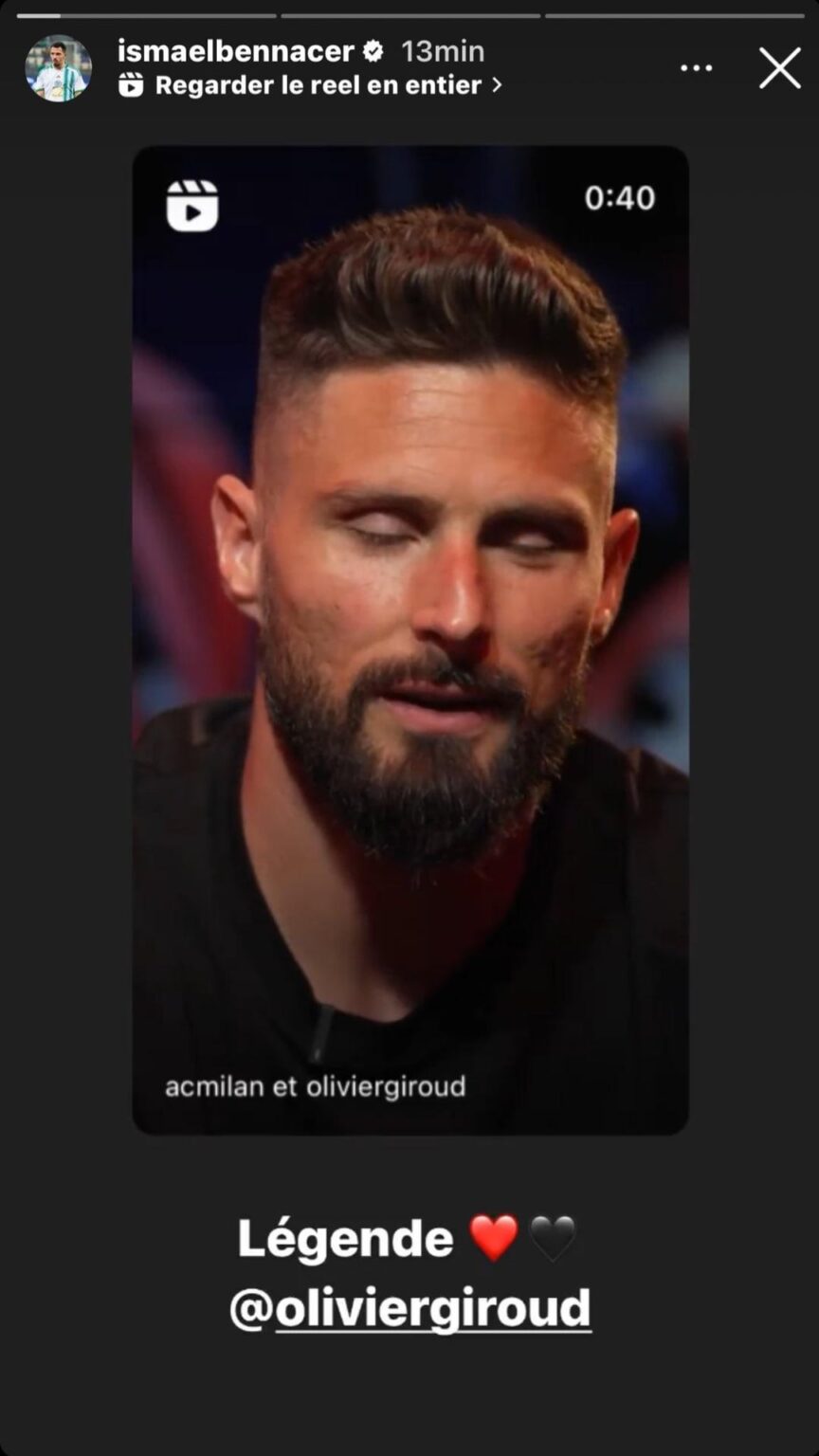 Bennacer on IG ❤️🖤