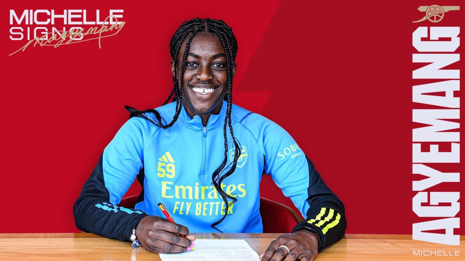 Michelle Agyemang signs professional contract