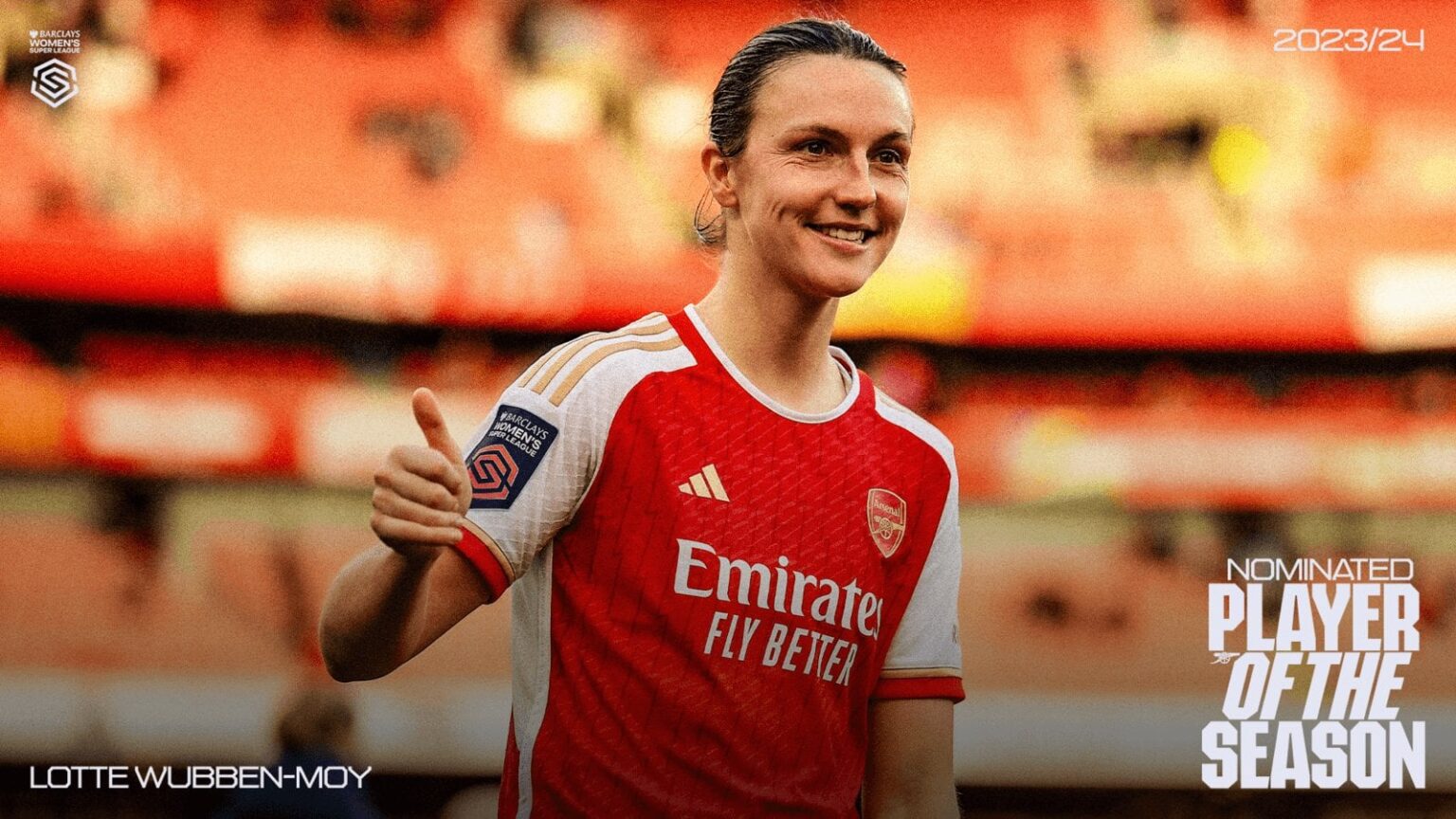 Lotte Wubben-Moy has been nominated for the Barclays Women’s Super League Player of the Season award