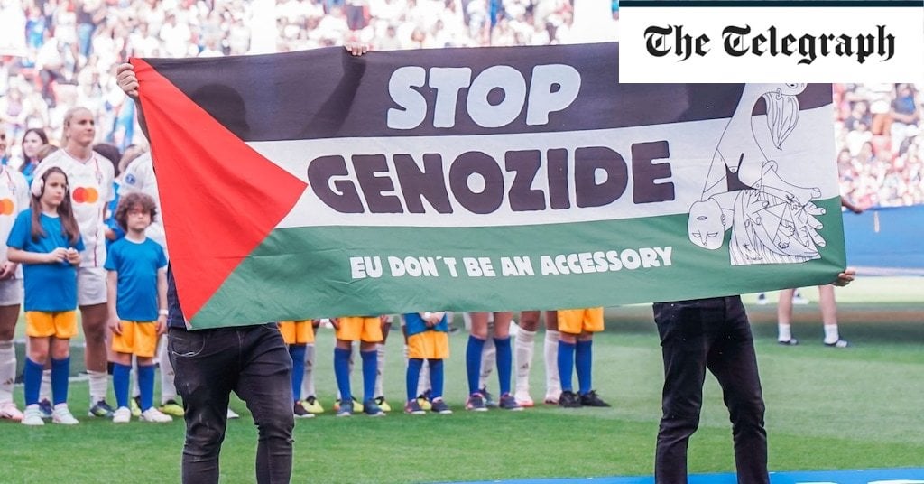 Wembley on alert for pro-Palestine protests at Champions League final after 'wretched' stunt