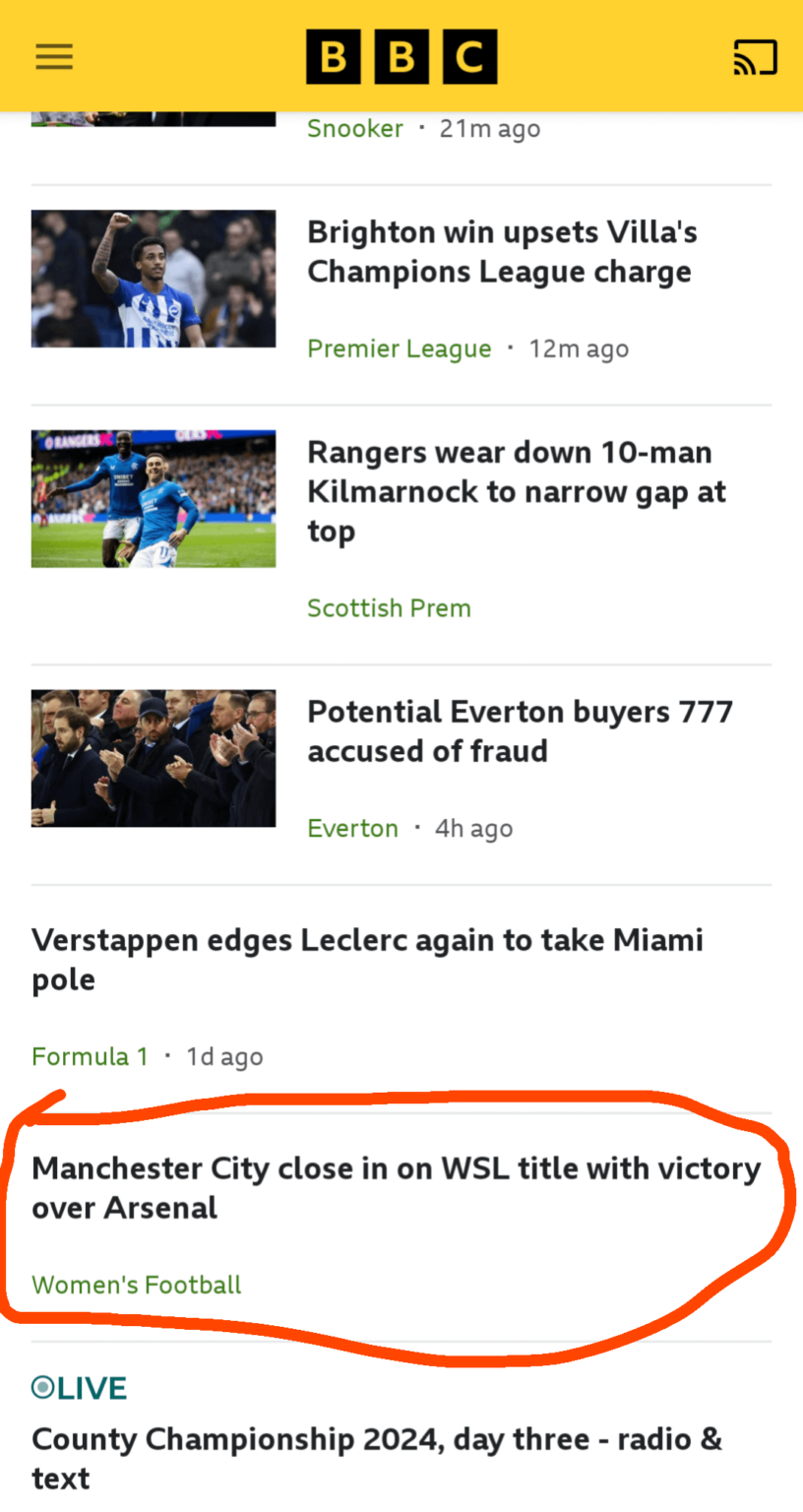 The BBC out here doubting Stina