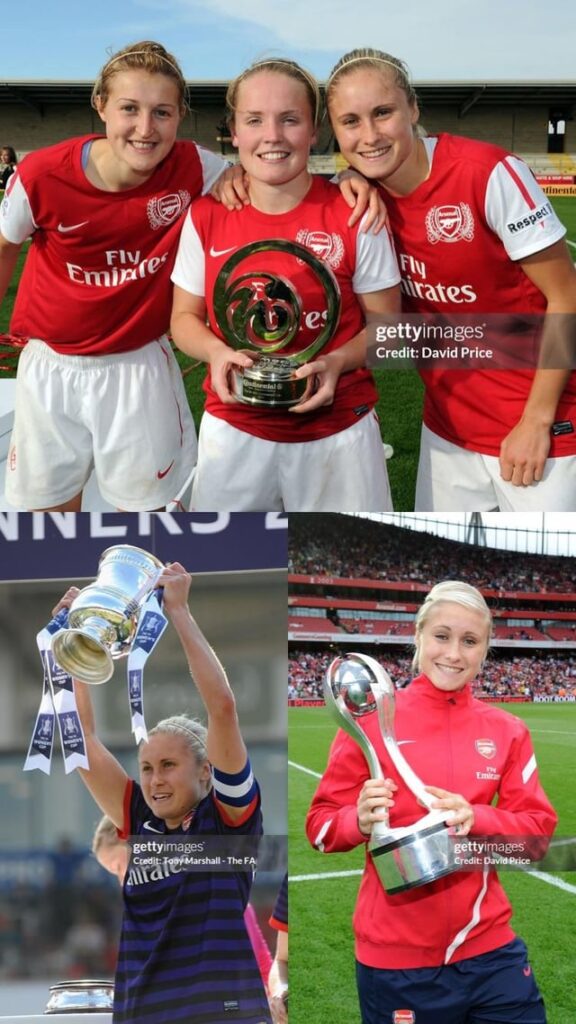 Steph has lifted a lot of trophies in her career and has the chance to lift one in her final football game if City can win the title.